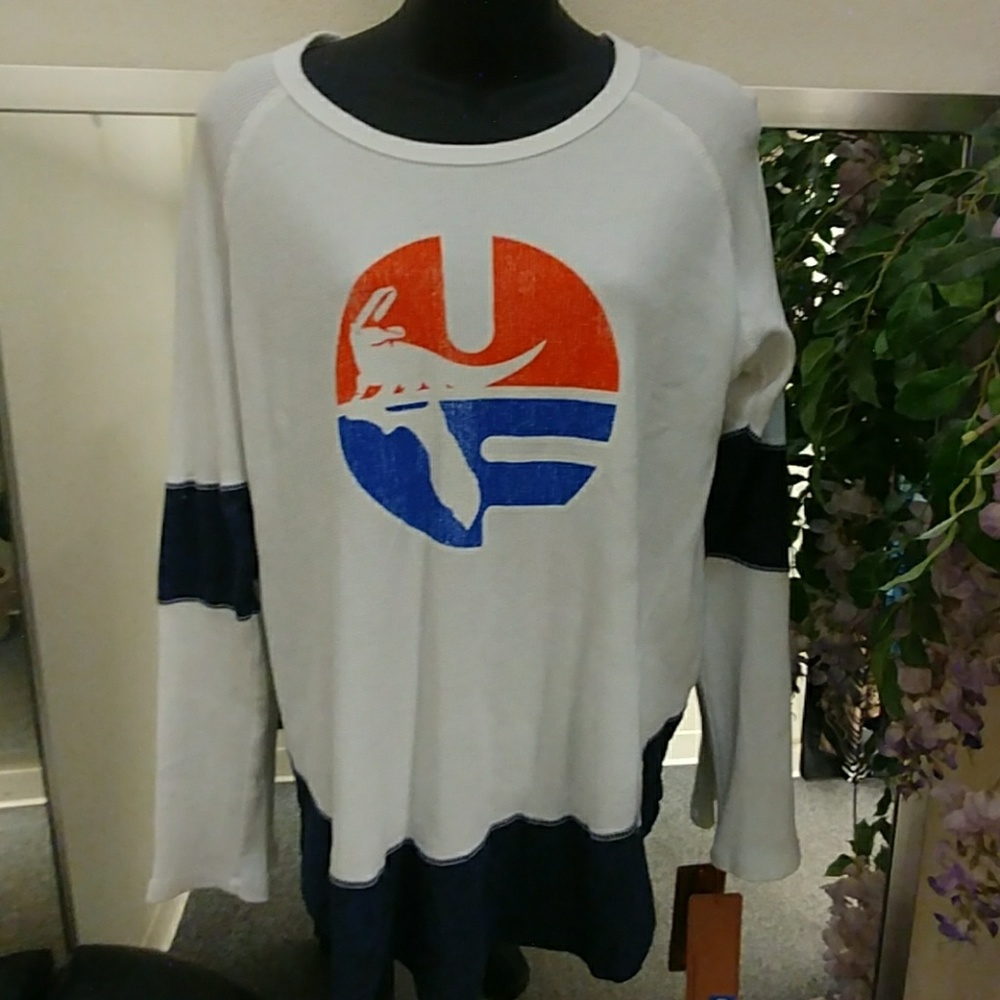 Retro Brand Thermal Long Sleeved Top